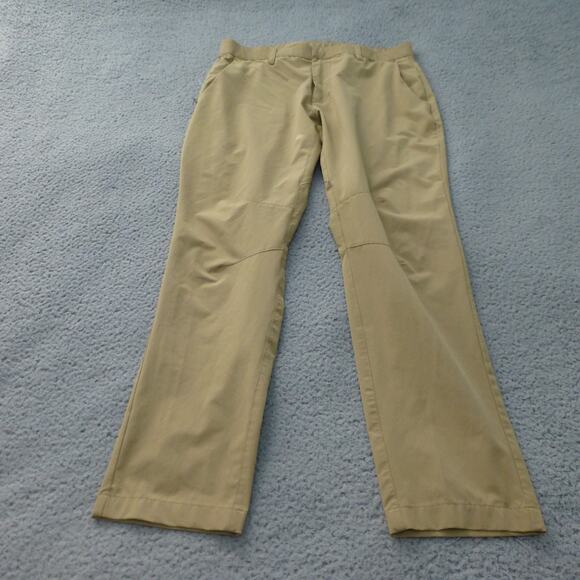 Fabletics Pants Mens 32x28 Beige Golf Stretch Wicking Performance Preppy - Picture 1 of 10